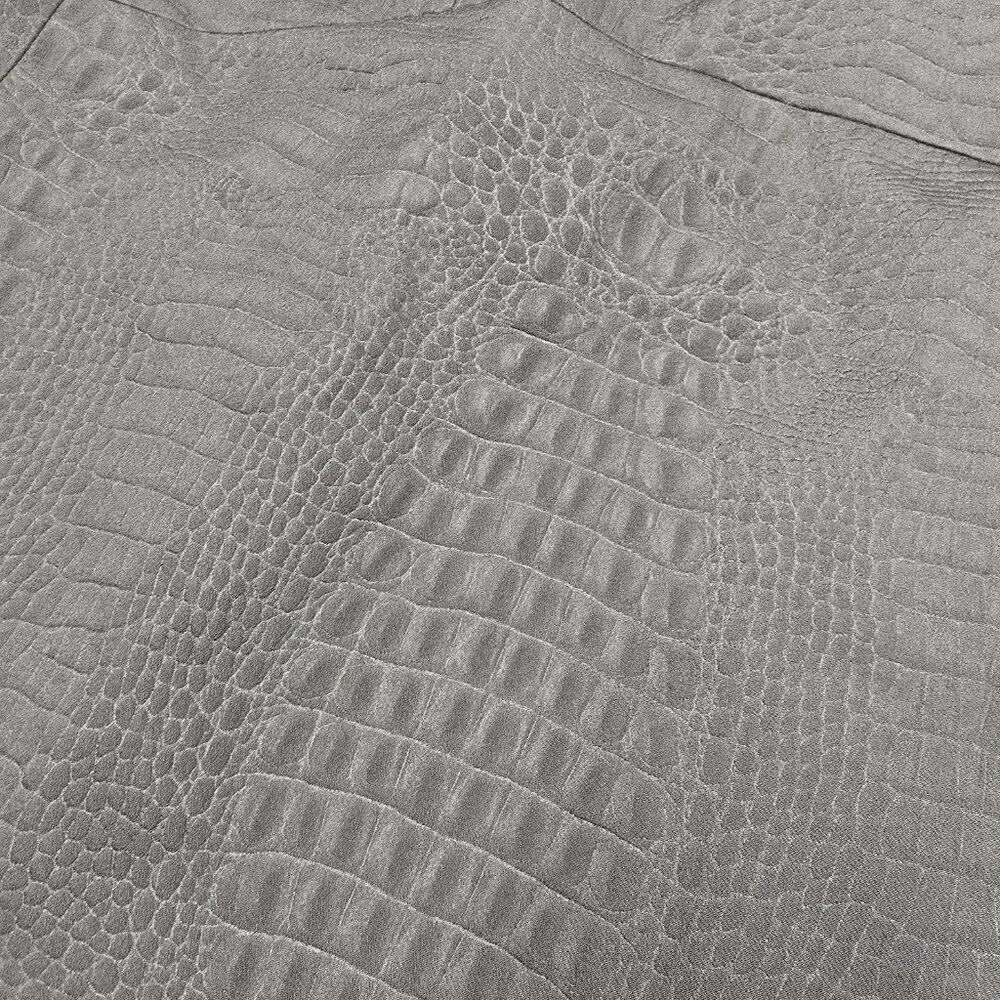 M MISSONI Green Knee Length Pencil Skirt with Animal Embossing